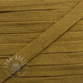 Sznurek bawełniany płaski 13 mm golden brown