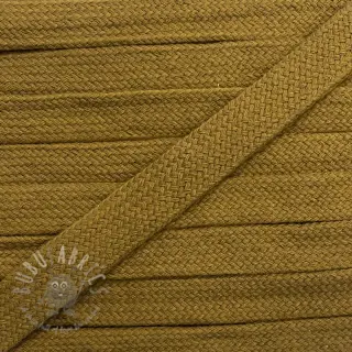 Sznurek bawełniany płaski 13 mm golden brown
