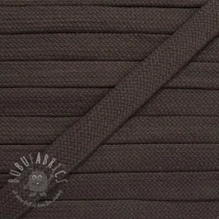 Sznurek bawełniany płaski 13 mm mocha