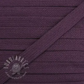 Sznurek bawełniany płaski 13 mm violet