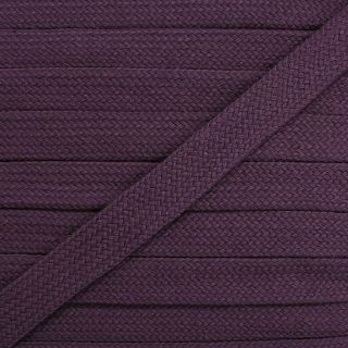 Sznurek bawełniany płaski 13 mm violet
