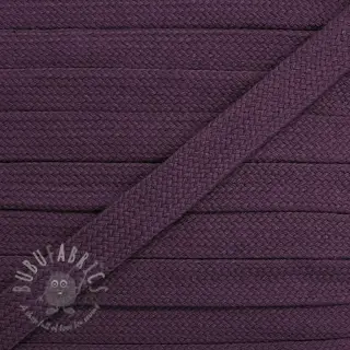 Sznurek bawełniany płaski 13 mm violet
