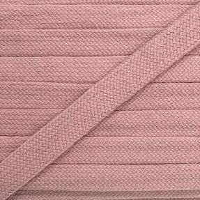 Sznurek bawełniany płaski 13 mm washed pink