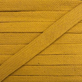 Bavlnená šnúra plochá 13 mm ochre