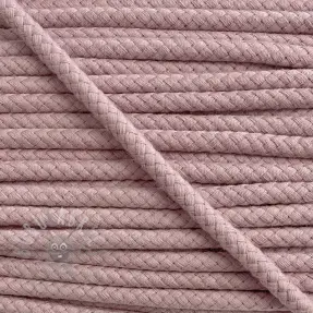 Sznurek bawełniany 8 mm washed pink