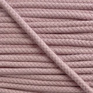 Sznurek bawełniany 8 mm washed pink