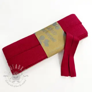 Taśma lamówkowa elastyczna wiskoza - 3 m ruby