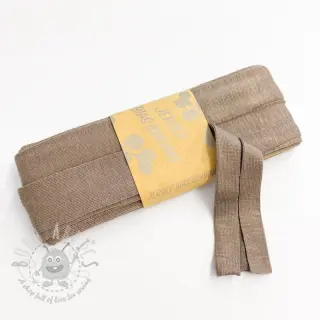Taśma lamówkowa elastyczna wiskoza - 3 m toffee