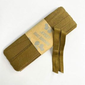 Taśma lamówkowa elastyczna wiskoza - 3 m golden brown