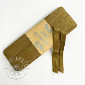 Taśma lamówkowa elastyczna wiskoza - 3 m golden brown