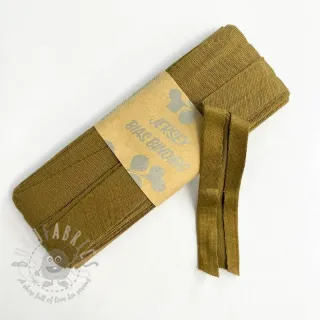 Taśma lamówkowa elastyczna wiskoza - 3 m golden brown