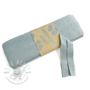 Taśma lamówkowa elastyczna wiskoza - 3 m cloud blue