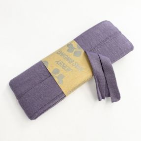 Taśma lamówkowa elastyczna wiskoza - 3 m lavender