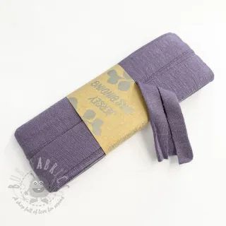 Taśma lamówkowa elastyczna wiskoza - 3 m lavender