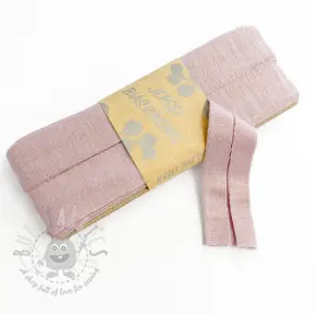 Taśma lamówkowa elastyczna wiskoza - 3 m washed pink