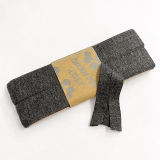 Taśma lamówkowa elastyczna wiskoza - 3 m anthracite melange