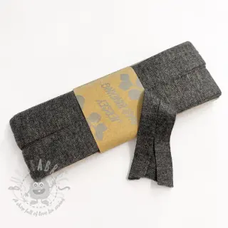 Taśma lamówkowa elastyczna wiskoza - 3 m anthracite melange