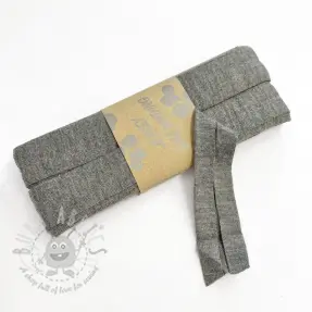 Taśma lamówkowa elastyczna wiskoza - 3 m grey melange