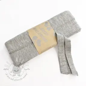 Taśma lamówkowa elastyczna wiskoza - 3 m light grey melange