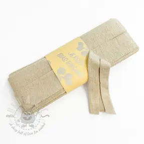 Taśma lamówkowa elastyczna wiskoza - 3 m sand