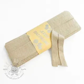 Taśma lamówkowa elastyczna wiskoza - 3 m sand