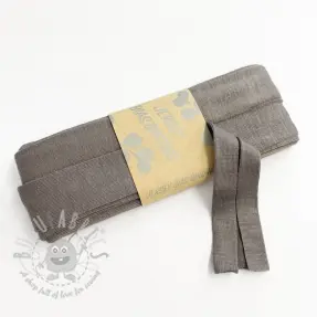 Taśma lamówkowa elastyczna wiskoza - 3 m taupe