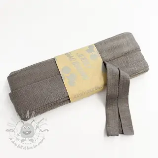 Taśma lamówkowa elastyczna wiskoza - 3 m taupe