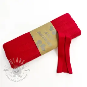 Taśma lamówkowa elastyczna wiskoza - 3 m red