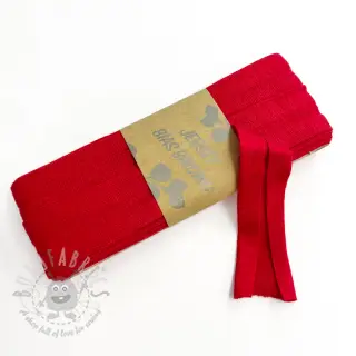 Taśma lamówkowa elastyczna wiskoza - 3 m red