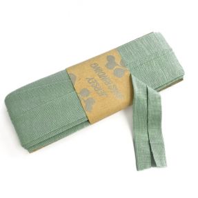 Taśma lamówkowa elastyczna wiskoza - 3 m old green