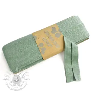Taśma lamówkowa elastyczna wiskoza - 3 m old green