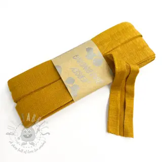 Taśma lamówkowa elastyczna wiskoza - 3 m ochre