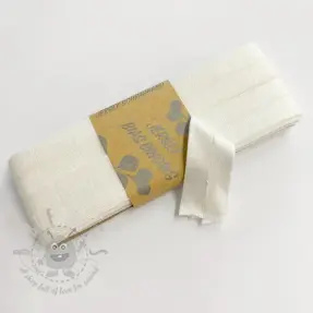 Taśma lamówkowa elastyczna wiskoza - 3 m off white