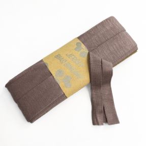 Taśma lamówkowa elastyczna wiskoza - 3 m mauve