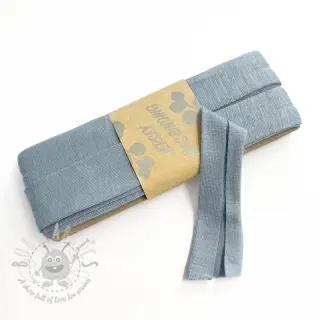 Taśma lamówkowa elastyczna wiskoza - 3 m jeans