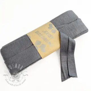 Taśma lamówkowa elastyczna wiskoza - 3 m grey