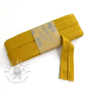 Taśma lamówkowa elastyczna wiskoza - 3 m gold