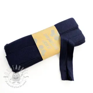 Guma lamówkowa wiskoza - 3 m dark blue