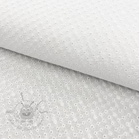 Bawełniana tkanina EMBROIDERY Daniela white