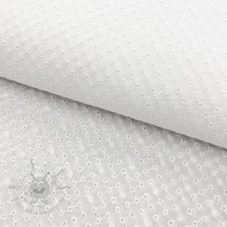 Bawełniana tkanina EMBROIDERY Daniela white