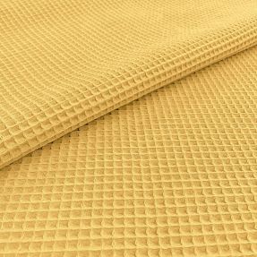Bavlna s vaflovou väzbou soft yellow