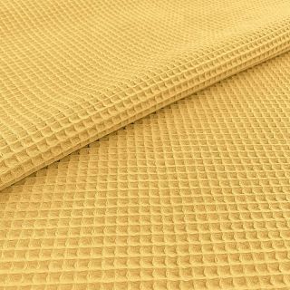 Bavlna s vaflovou väzbou soft yellow