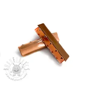 Metalowa końcówka taśmy 40 mm copper