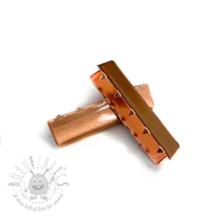 Metalowa końcówka taśmy 40 mm copper