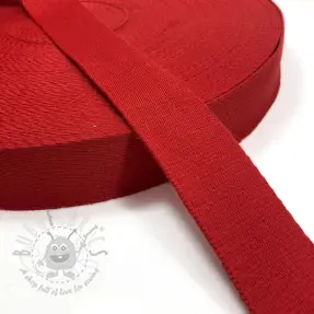Bawełniana taśma 4 cm red