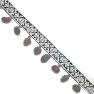 Lemovacia bambuľka JACQUARD grey