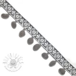 Pompon JACQUARD grey