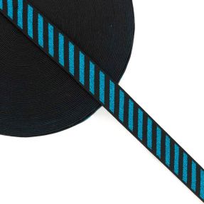 Guma gładka 2,5 cm Diagonal aqua
