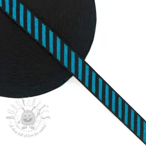 Guma gładka 2,5 cm Diagonal aqua
