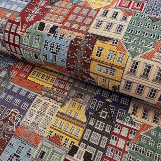 Tkanina dekoracyjna GOBELIN PREMIUM City canal house